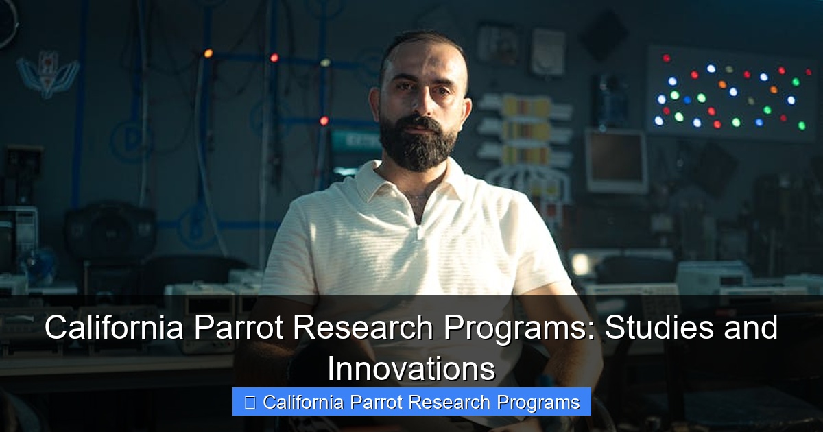 California Parrot Research Programs: Studies and Innovations