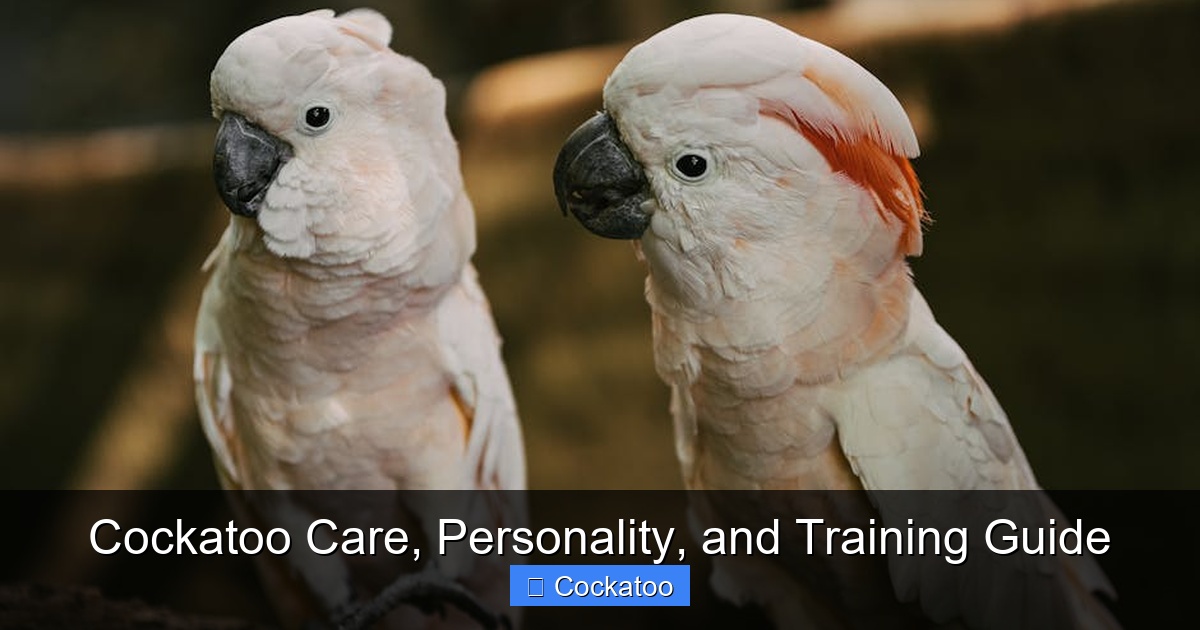 Featured image for Cockatoo Care, Personality, and Training Guide