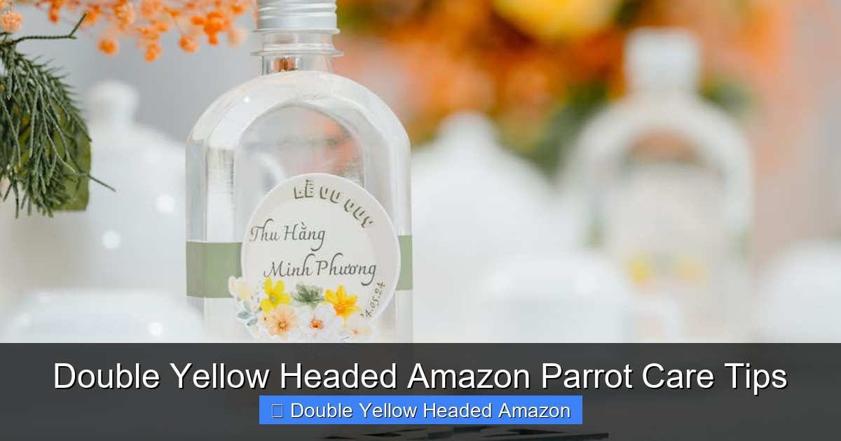 Featured image for Double Yellow Headed Amazon Parrot Care Tips