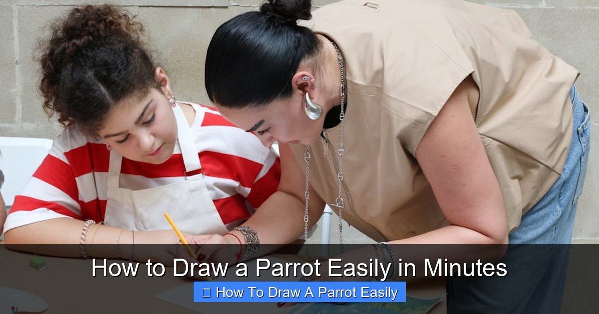Featured image for How to Draw a Parrot Easily in Minutes