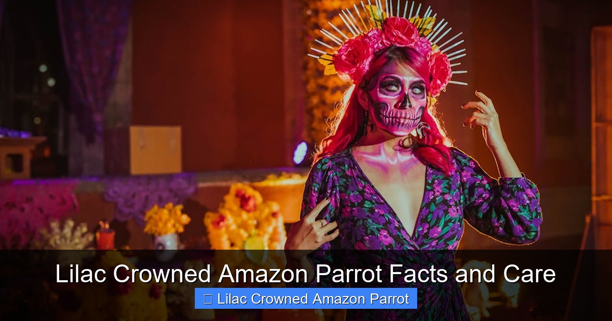 Featured image for Lilac Crowned Amazon Parrot Facts and Care