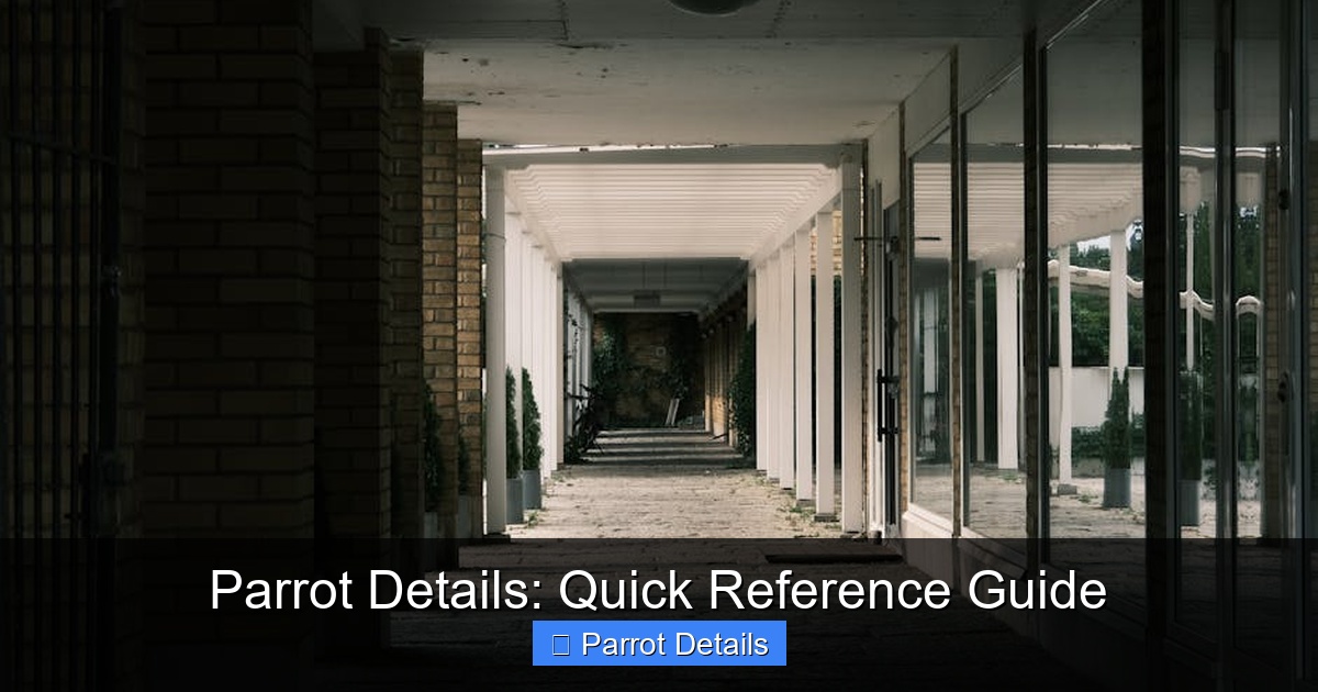 Featured image for Parrot Details: Quick Reference Guide