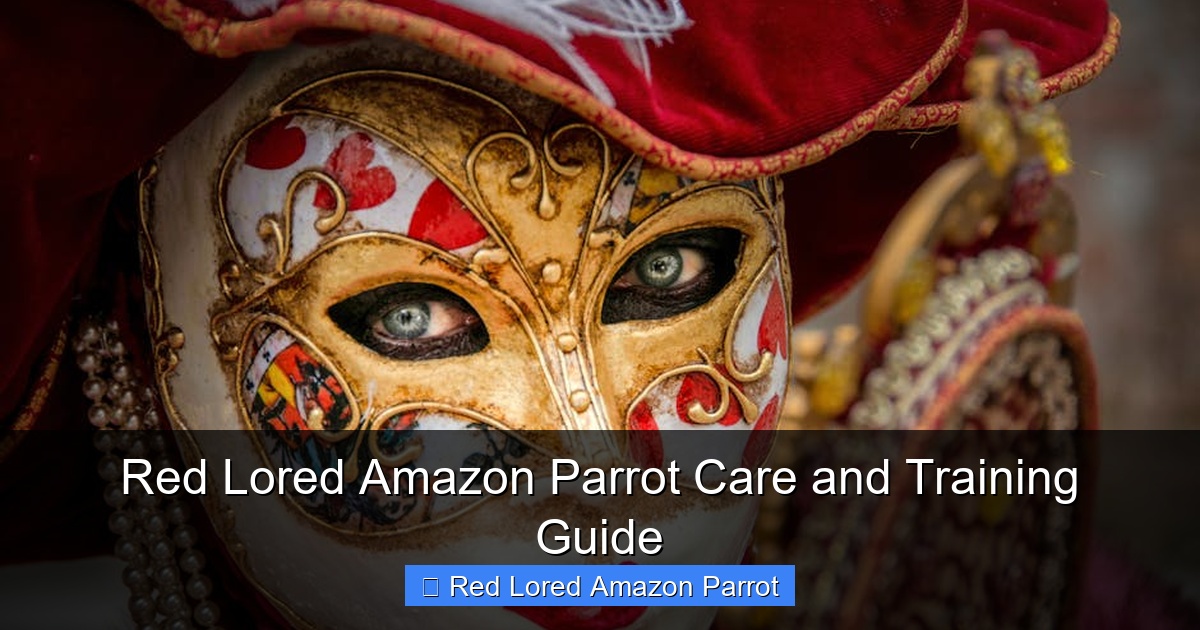 Featured image for Red Lored Amazon Parrot Care and Training Guide