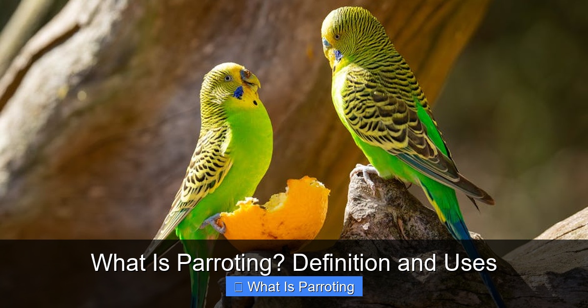 Featured image for What Is Parroting? Definition and Uses