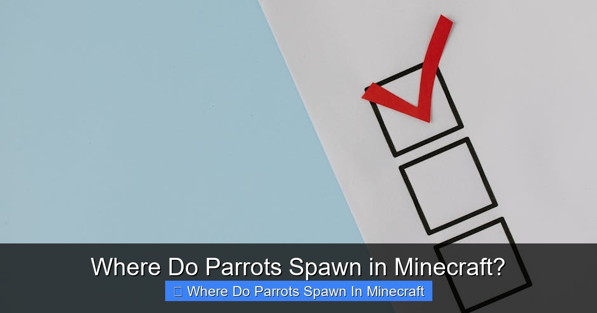 Featured image for Where Do Parrots Spawn in Minecraft?