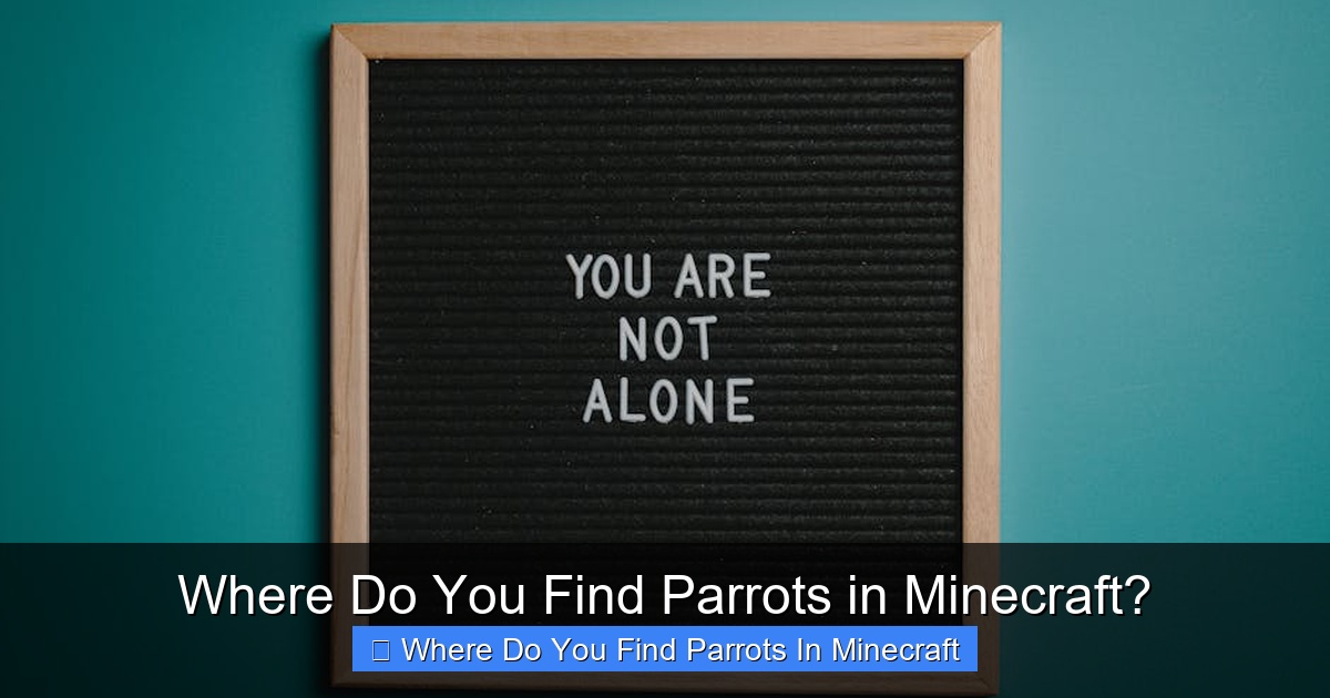 Featured image for Where Do You Find Parrots in Minecraft?