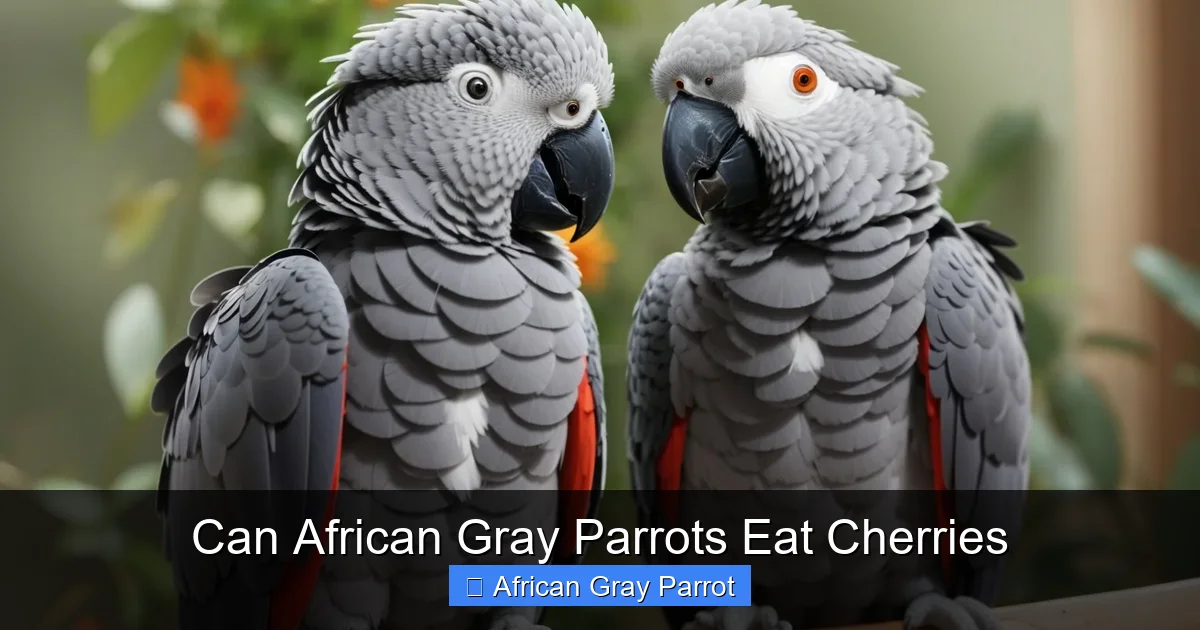 Can African Gray Parrots Eat Cherries