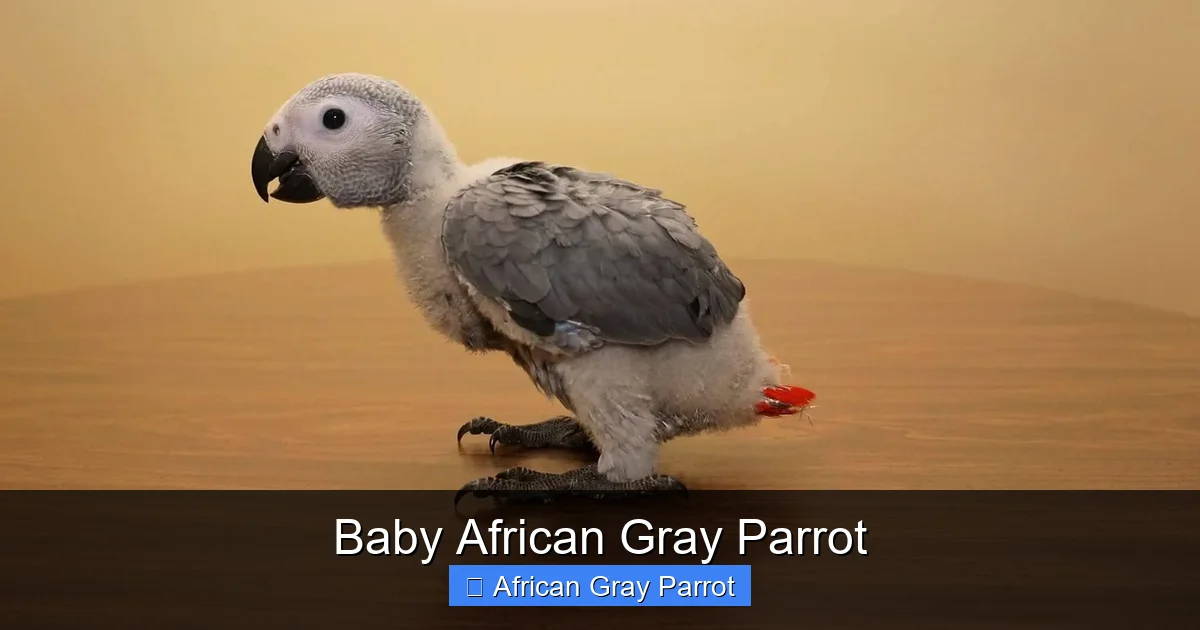 Baby African Gray Parrot