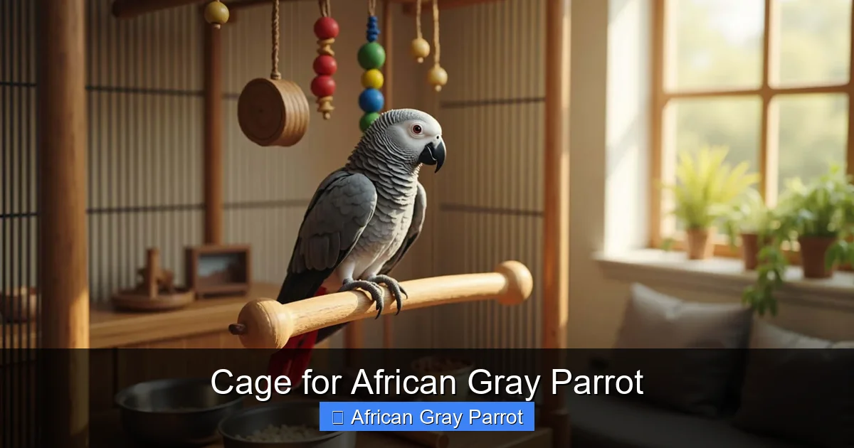Cage for African Gray Parrot