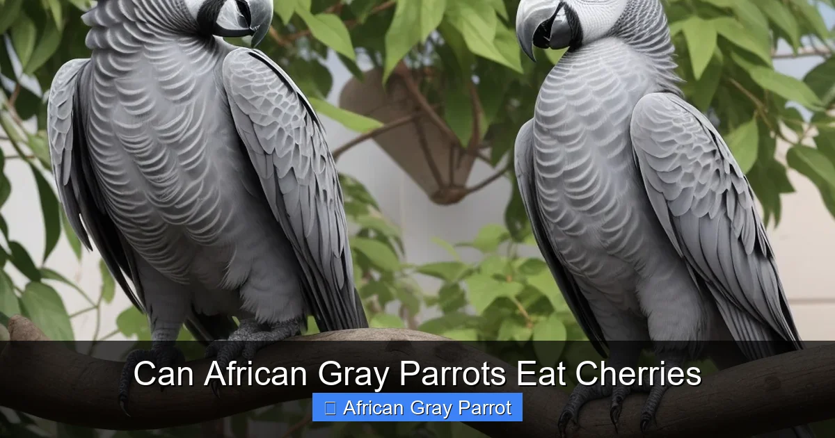 Can African Gray Parrots Eat Cherries