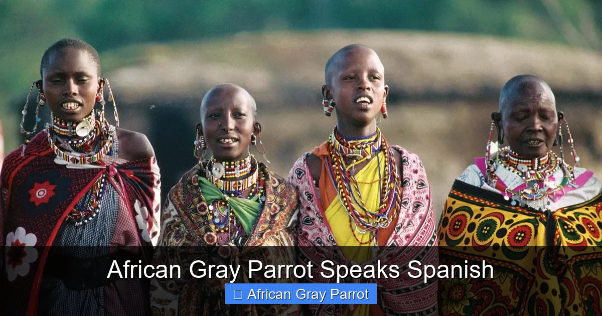 African Gray Parrot Speaks Spanish