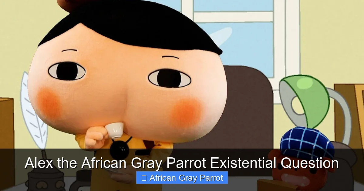 Alex the African Gray Parrot Existential Question