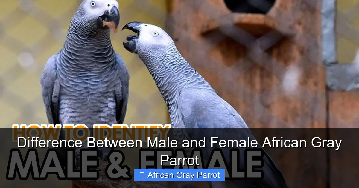 Difference Between Male and Female African Gray Parrot
