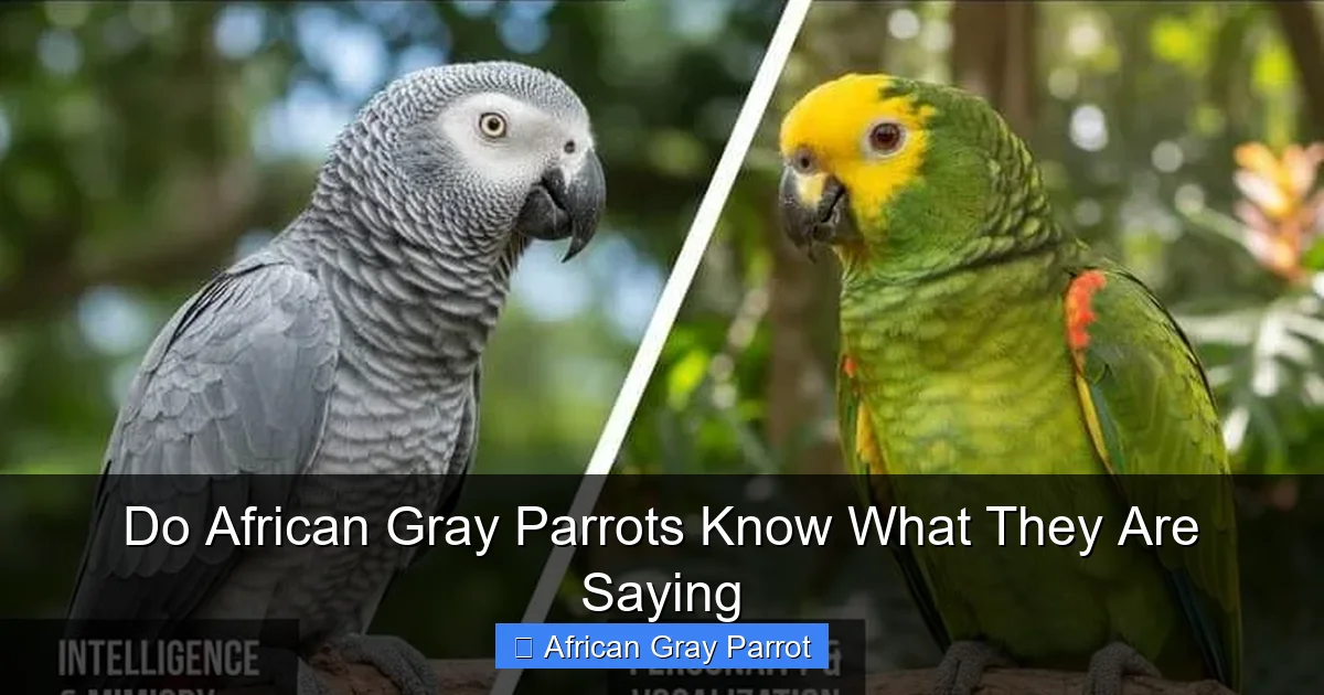 Do African Gray Parrots Know What They Are Saying