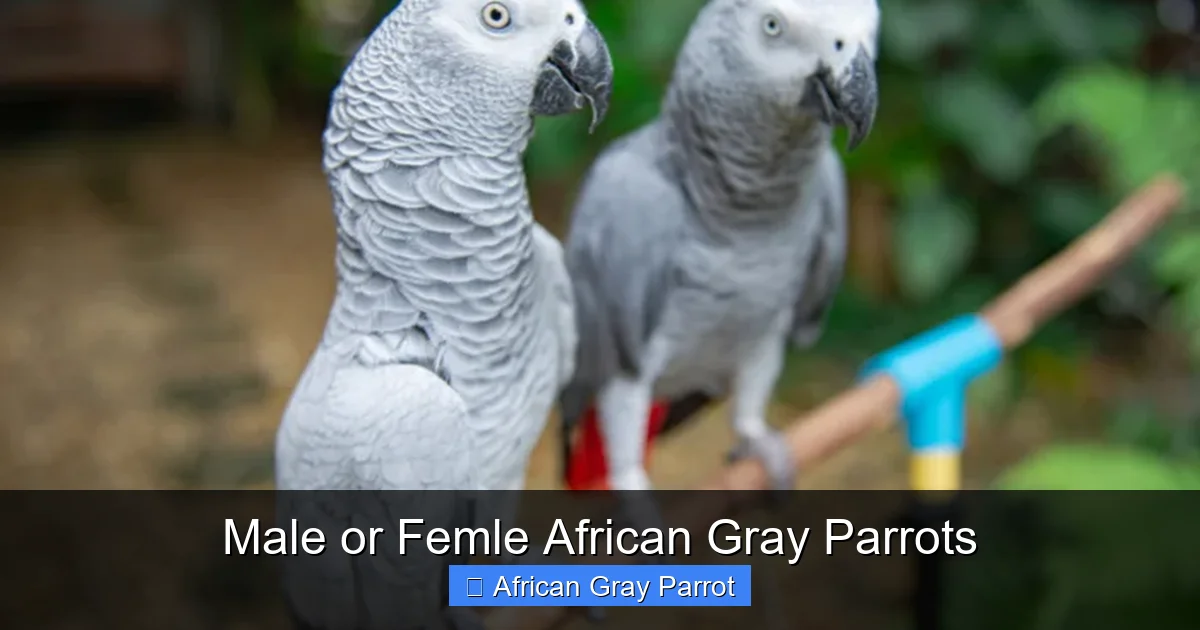 Male or Femle African Gray Parrots