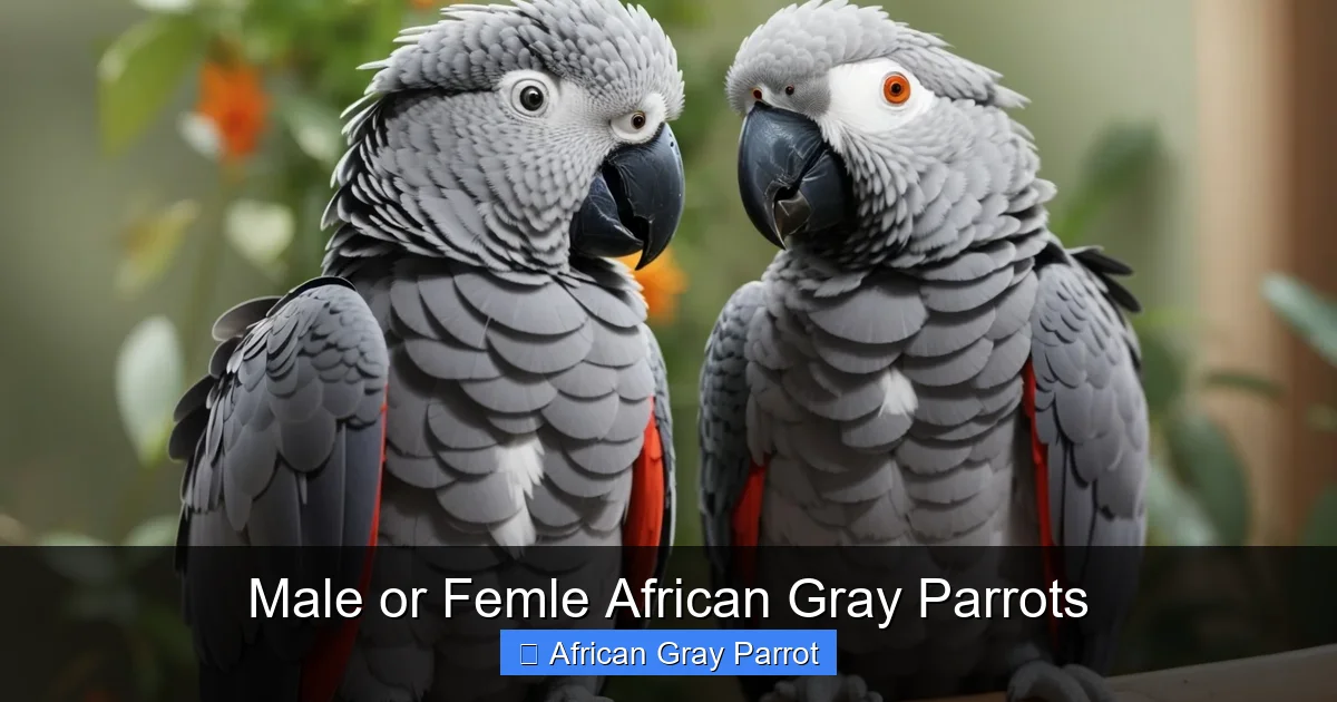 Male or Femle African Gray Parrots