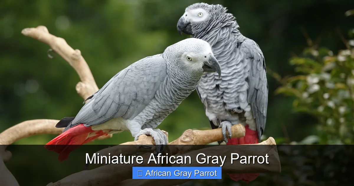 Miniature African Gray Parrot