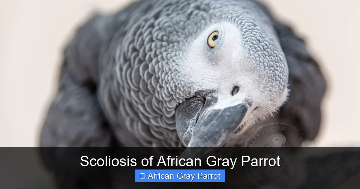 Scoliosis of African Gray Parrot