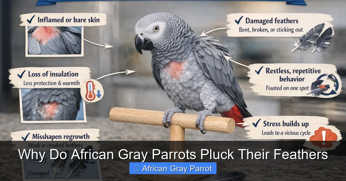 Why Do African Gray Parrots Pluck Their Feathers