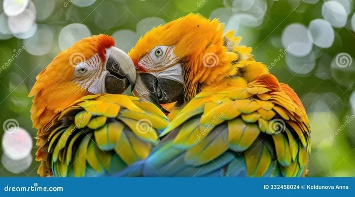 Breeding Pair of Parrots
