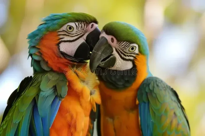 Breeding Pair of Parrots